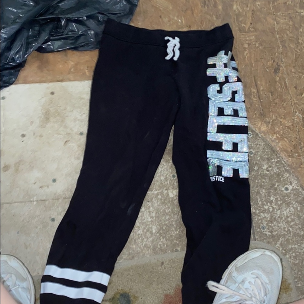 Black sweatpants